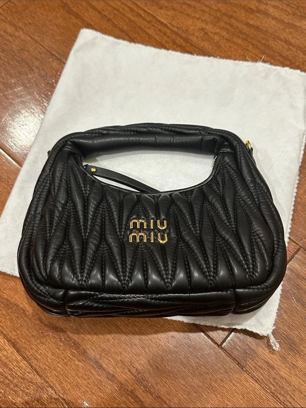 Quilted Black small hobo Bag